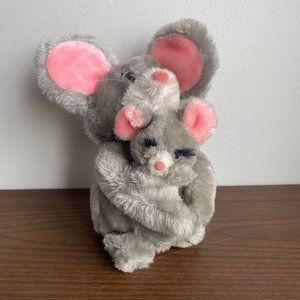 Vintage 1983 Dakin Grey Mice Set